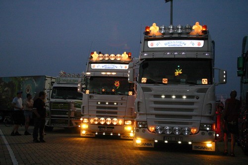 Trucks by night