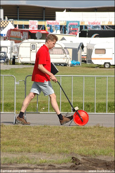 Baan meten bij TruckPull