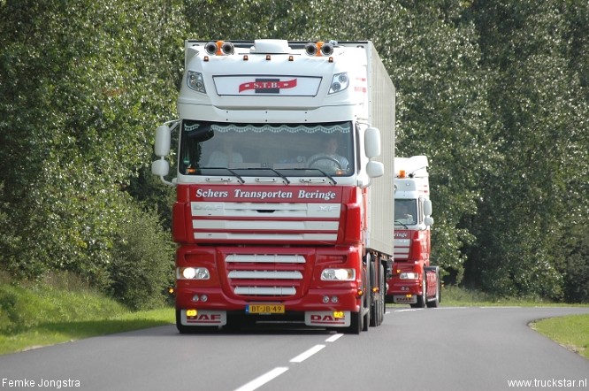 Aankomst trucks