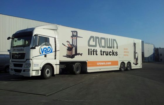 dieplader combinatie Crown lift trucks Belgie