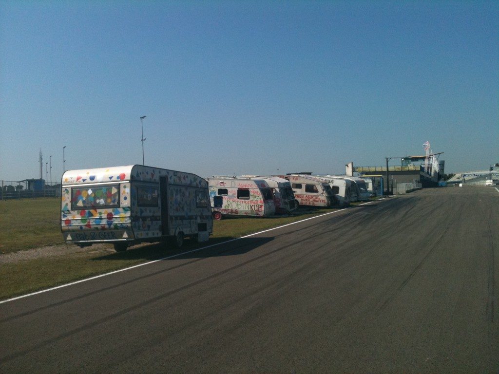 opbouw festival caravans