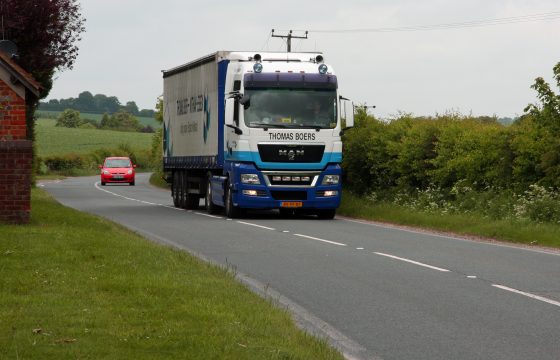 Snelheid trucks Britse A-wegen omhoog