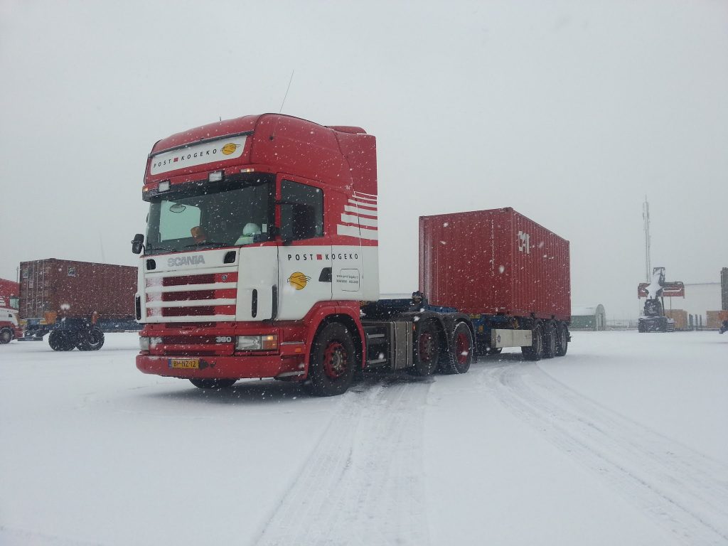 strijder in de sneeuw