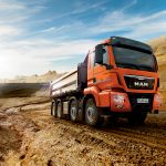 Euro 6 MAN bouwtrucks op Bauma