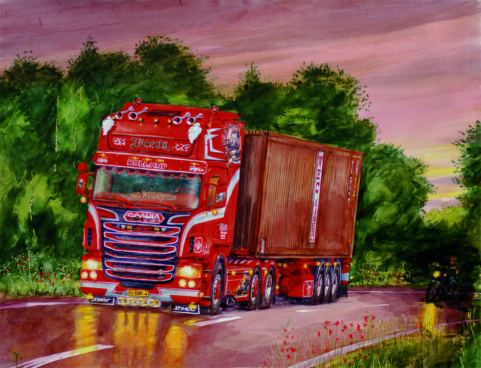 Cor schildert de Mooiste Truck