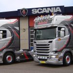 Twee V8 Scania's voor Givar