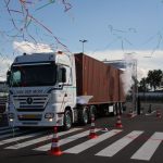 Feest op Rotterdamse truckparking