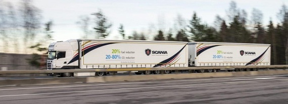 Scania rijdt met 31,5 meter