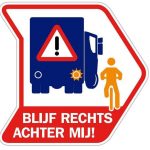 Nieuwe dode hoek-sticker