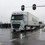 DAF en TNO in 'platooning'-demonstratie