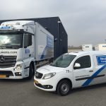 Twee keer Actros bakwagen Nouwens