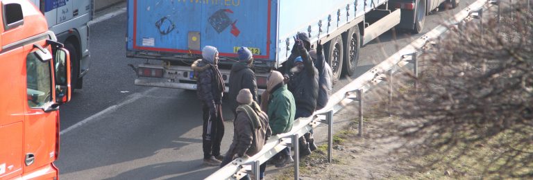 Chauffeurs bij Jinek over Calais