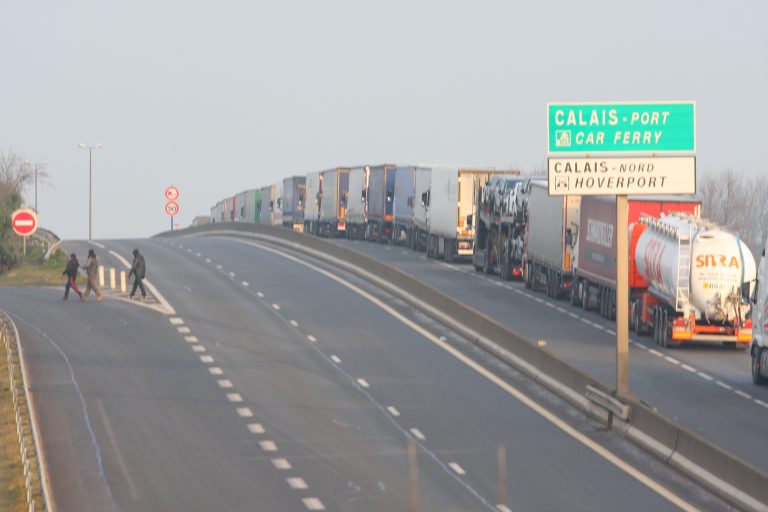 Chauffeurs bij Jinek over Calais