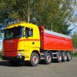 Scania kipper voor Bakker Reduzum