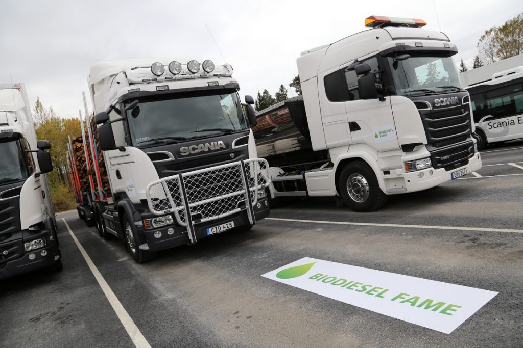 Scania take control 2015 CO2 Zweden