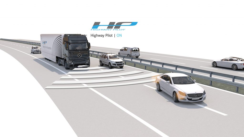 Mercedes-Benz Actros Highway Pilot zelfrijdende truck