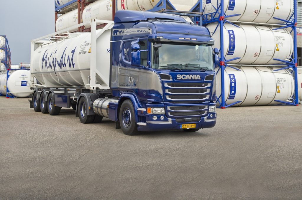 ADR-gekeurde Scania G340 op LNG