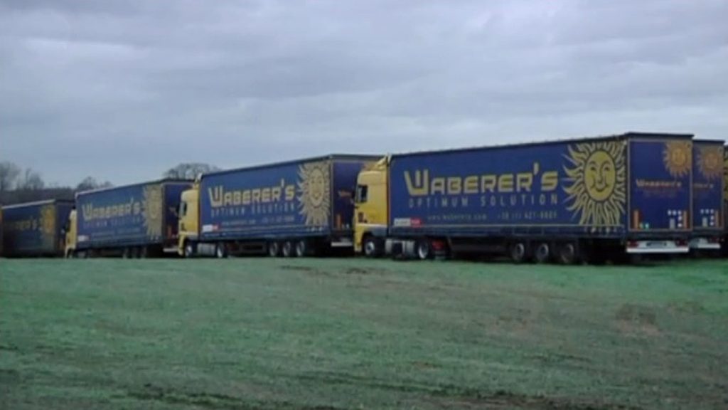 Waberer parkeert 300 trucks in Opglabeek