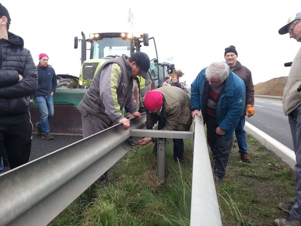 Blokkades boze boeren krimpen