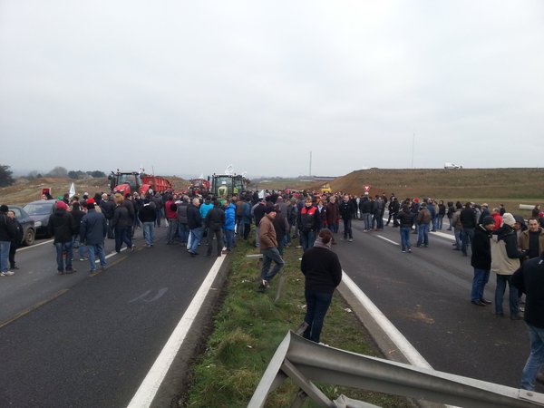 Blokkades boze boeren krimpen