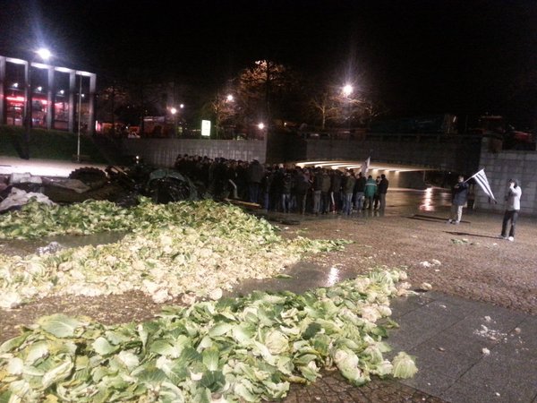 Blokkades boze boeren krimpen