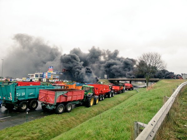 Blokkades boze boeren krimpen