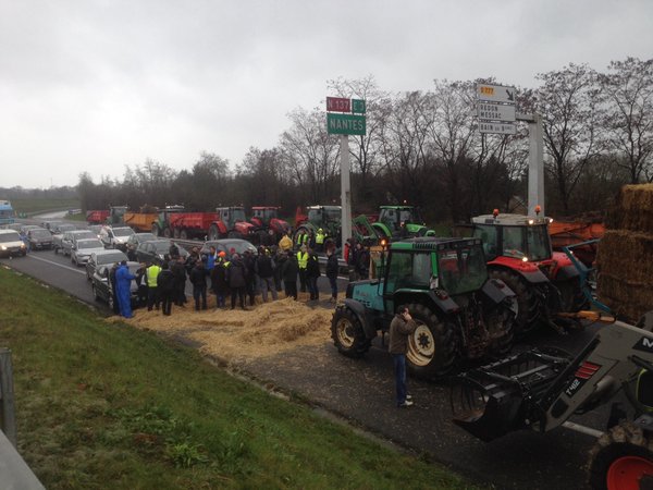 Blokkades boze boeren krimpen