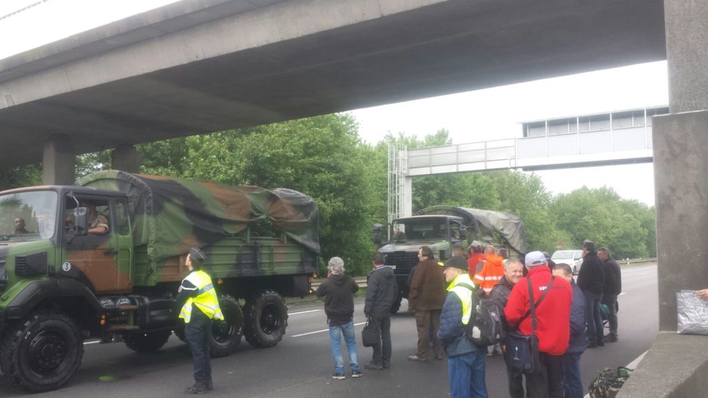 Frankrijk overstroming A10 Orléans