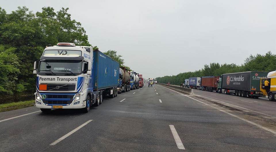 Frankrijk overstroming A10 Orléans