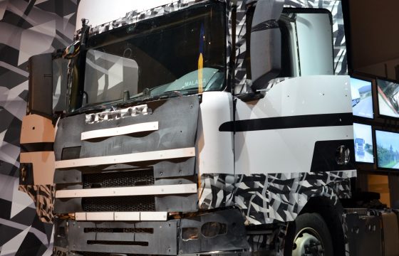 Scania testtruck Malaga in Sodertalje