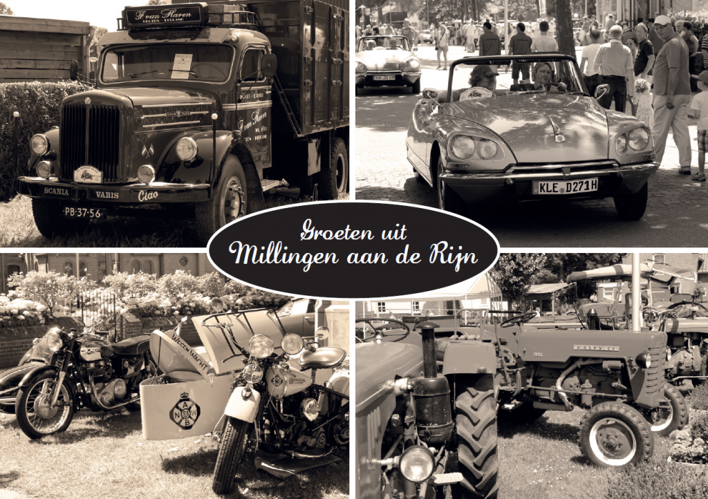 Klassieke trucks in Millingen aan de Rijn