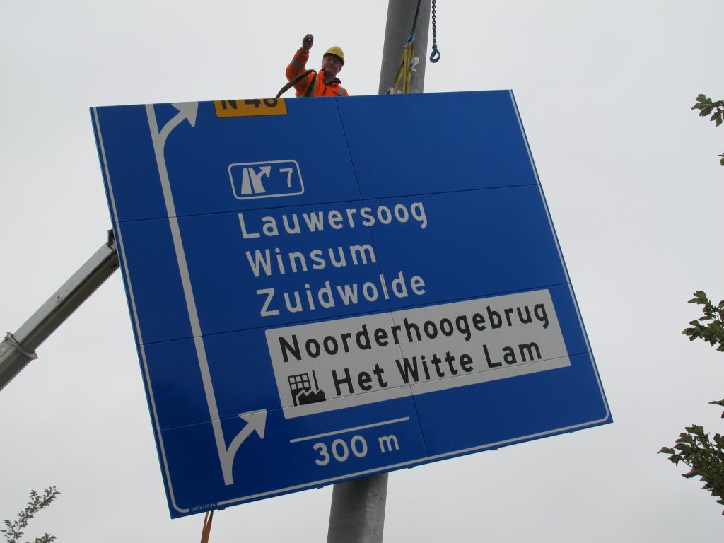 Kantje boord, maar het laatste verkeersbord op oostelijke ring Groningen staat