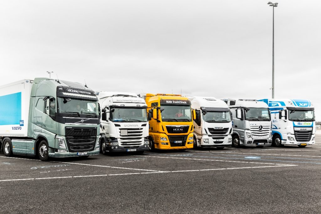 Aankomst European Truck Platooning Challenge