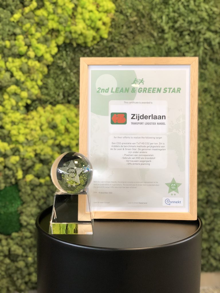 Lean & Green award Zijderlaan