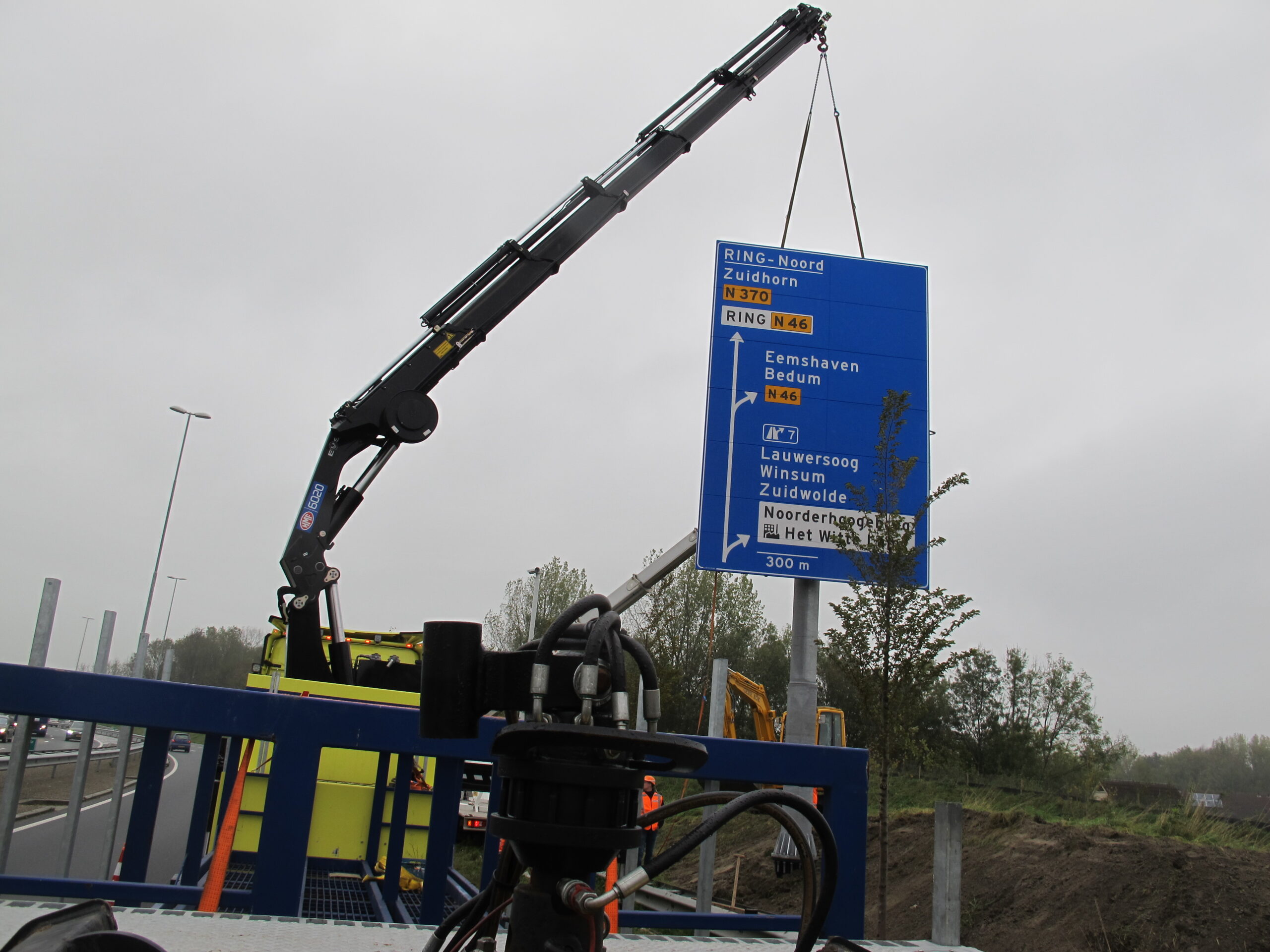 Kantje boord, maar het laatste verkeersbord op oostelijke ring Groningen staat