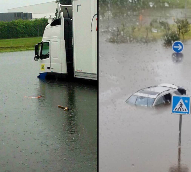 Noodweer in Frankrijk: A10 Orléans dicht