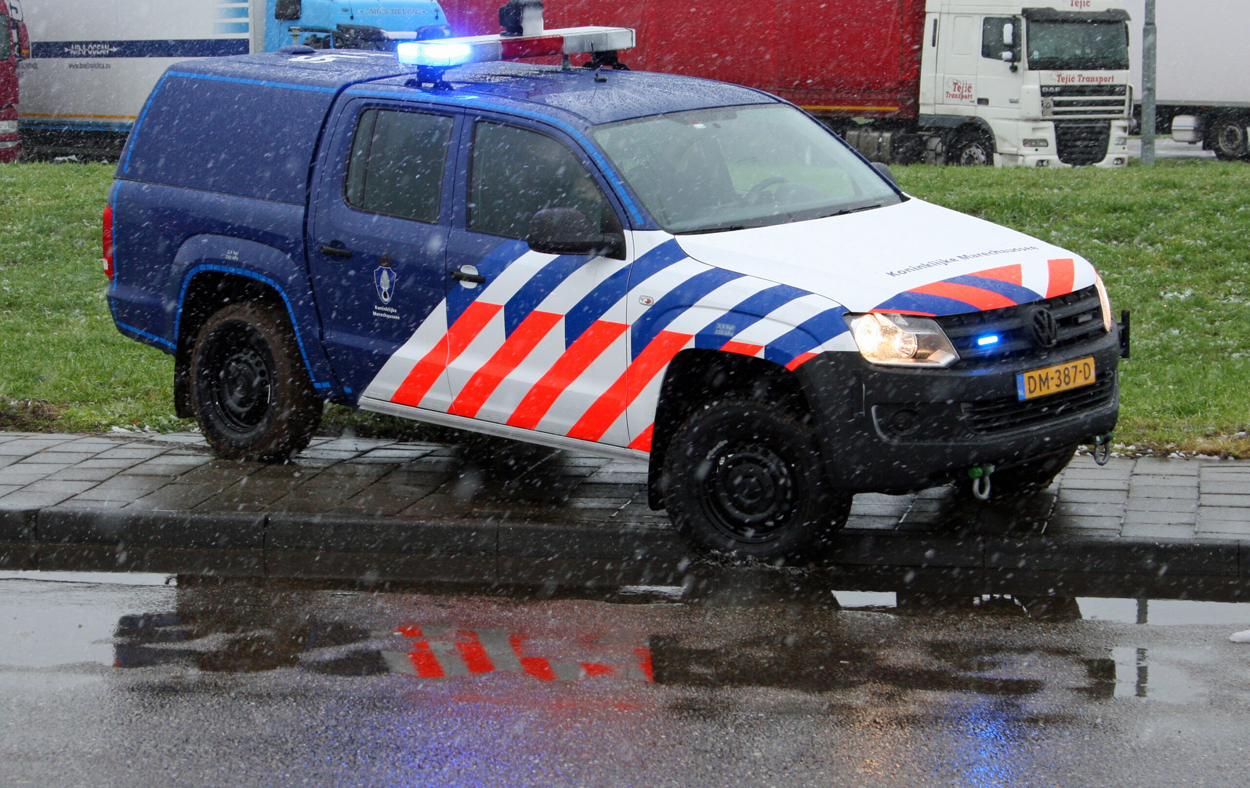 Illegalen in truck Hoek van Holland