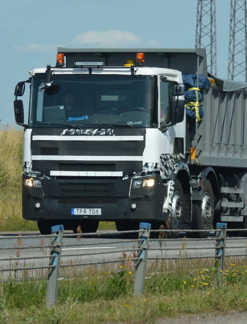 Camouflage-Scania's opnieuw gespot