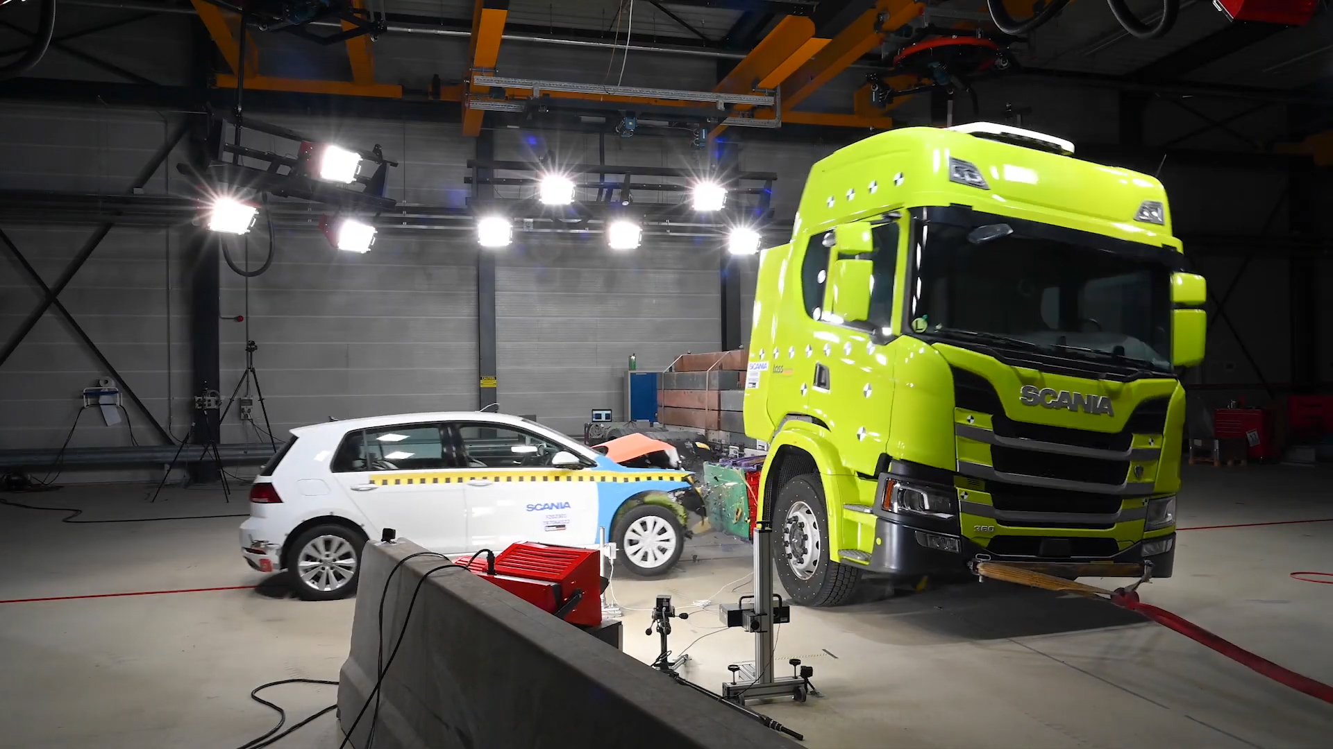 crashtest Scania